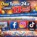 Tgyou24.it compie 13 anni: una storia di informazione, passione e notizie verificate