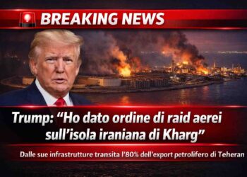 Trump: “Raid aerei sull’isola iraniana di Kharg, colpito snodo strategico per il petrolio”