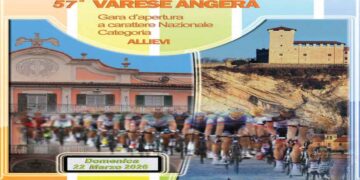 Cinquantasettesima Varese – Angera: parte il circuito ciclistico con 150 giovani atleti domenica 22 marzo