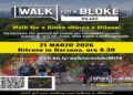 Camminata solidale di 25 km a Milano per la salute mentale maschile il 21 marzo 2026, “Walk for a Bloke”