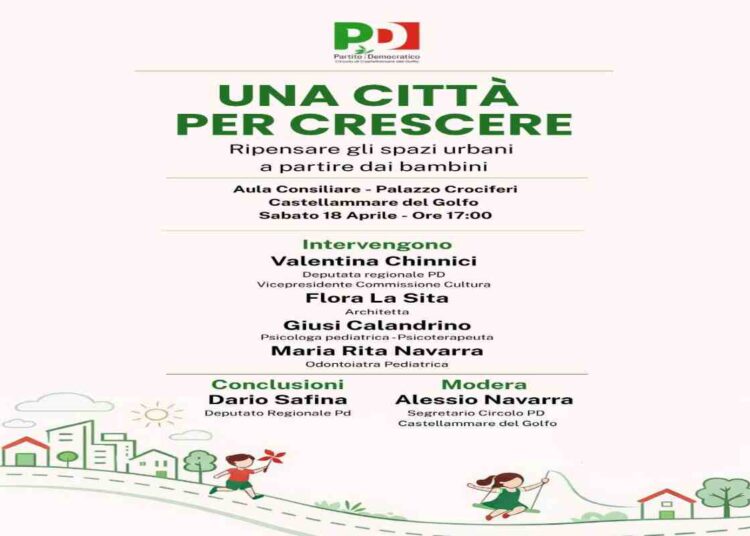 “Una città per crescere”: Sabato 18 a Castellammare l’evento per ripensare gli spazi urbani