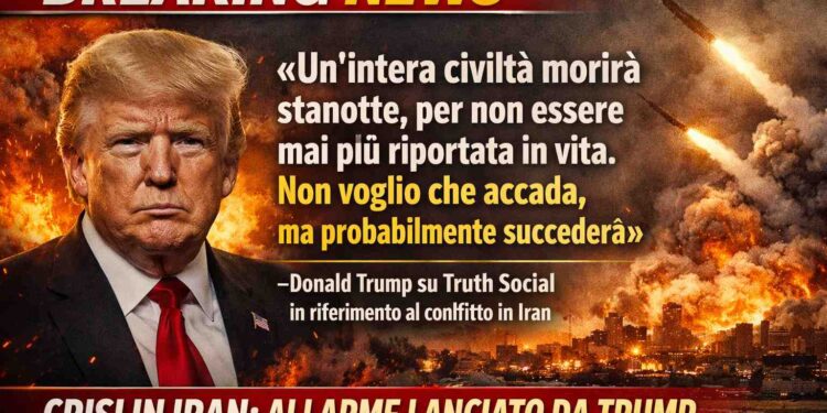 Parole shock di Donald Trump sulla crisi in Iran