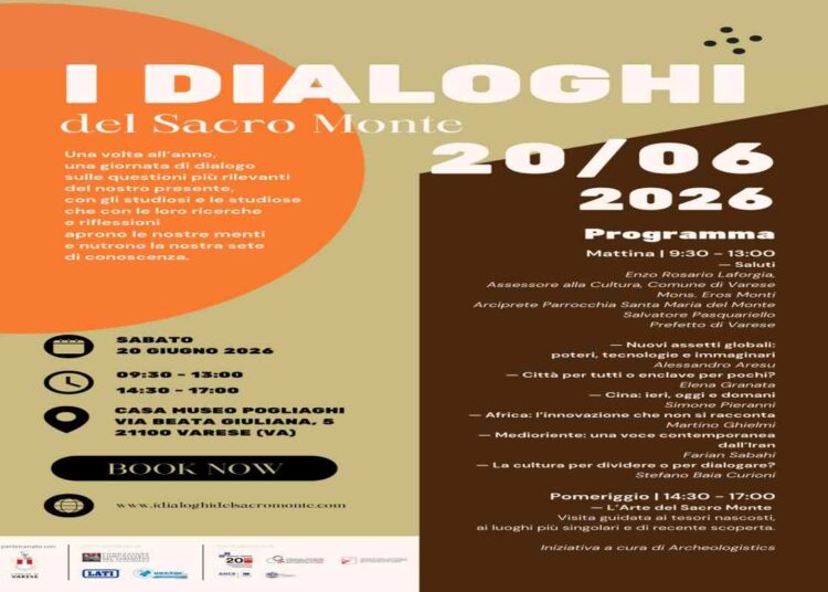 I Dialoghi del Sacro Monte portano a Varese i grandi studiosi del mondo moderno