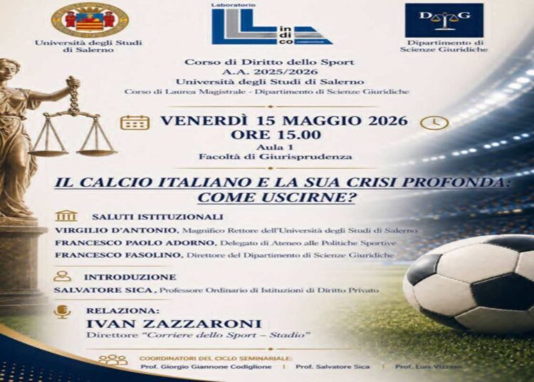 Ivan Zazzaroni all’Università degli Studi di Salerno