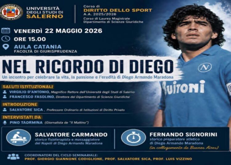 L’Università di Salerno celebra Diego Armando Maradona