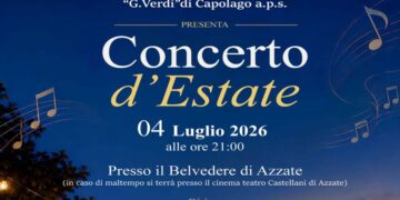 Concerto d’estate al tramonto sabato 4 luglio al Belvedere di Azzate della Banda di Capolago