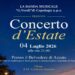 Concerto d’estate al tramonto sabato 4 luglio al Belvedere di Azzate della Banda di Capolago