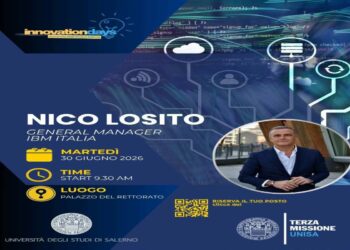 Nico Losito, General Manager IBM Italia, tra i protagonisti degli Innovation Days dell’Università di Salerno