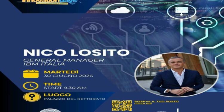 Nico Losito, General Manager IBM Italia, tra i protagonisti degli Innovation Days dell’Università di Salerno