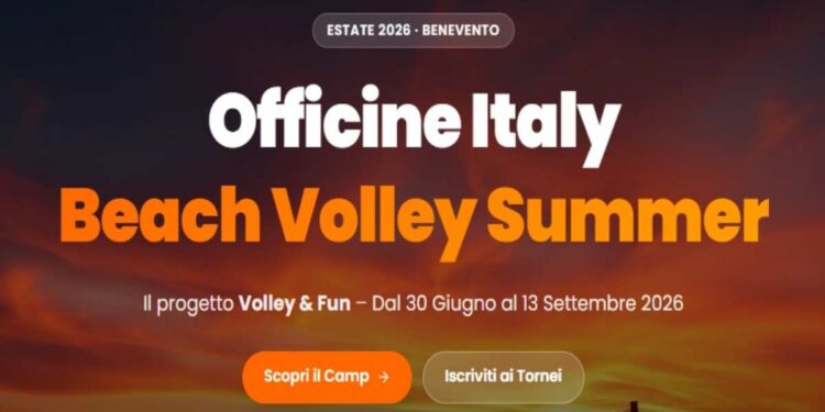 Nasce Officine Italy Beach Volley Summer 2026