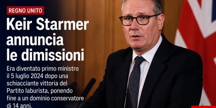 Terremoto a Downing Street: Keir Starmer annuncia le dimissioni. “Ho ereditato un partito fallito”