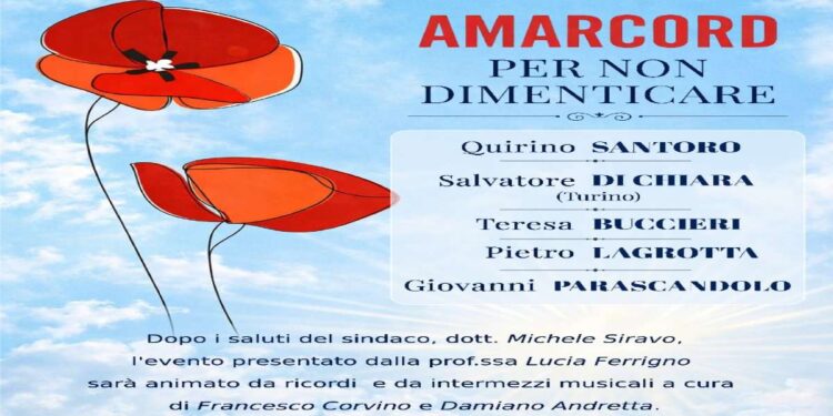 “AMARCORD PER NON DIMENTICARE”! ad Atrani il 22 giugno