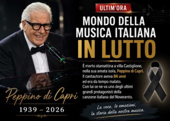 Addio a Peppino di Capri: si spegne a 86 anni una leggenda della musica italiana