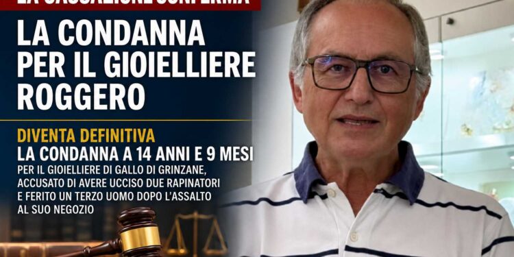 Cassazione, condanna definitiva per Mario Roggero: 14 anni e 9 mesi al gioielliere di Gallo di Grinzane