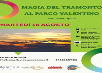 Lecchese, escursione guidata al tramonto al Parco del Valentino con cena tipica martedì 18 agosto
