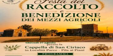 Pila ai Piani, torna la Festa del Raccolto: benedizione dei mezzi agricoli a San Ciriaco