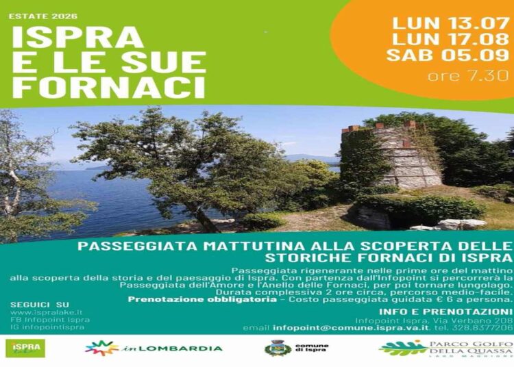 Passeggiata al fresco del mattino “Ispra e le sue fornaci” il 17 agosto