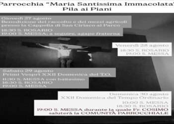 Pila ai Piani, quattro giorni di celebrazioni per la chiusura di agosto e il saluto a Fr. Cosimo