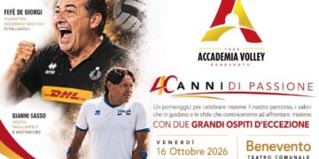 40 anni di passione: l’Accademia Volley celebra la sua storia al Teatro Comunale di Benevento