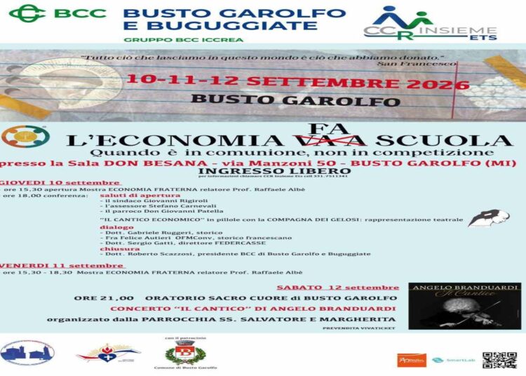 Convegno: San Francesco sfida l’economia di oggi Scazzosi (Bcc): «il profitto non può essere il fine»