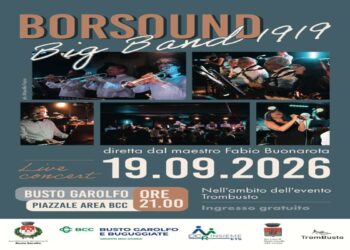 Swing e atmosfere da grande orchestra a Busto Garolfo: la BigBand Borsound1919 apre TromBusto la sera di sabato 19 settembre