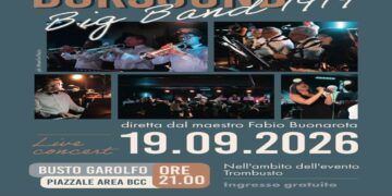 Swing e atmosfere da grande orchestra a Busto Garolfo: la BigBand Borsound1919 apre TromBusto la sera di sabato 19 settembre