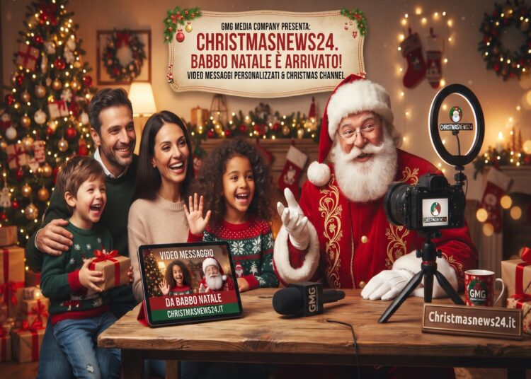 Christmasnews24 fa sul serio: Babbo Natale diventa digital e sbarca su TikTok con i video messaggi firmati GMG Media Company