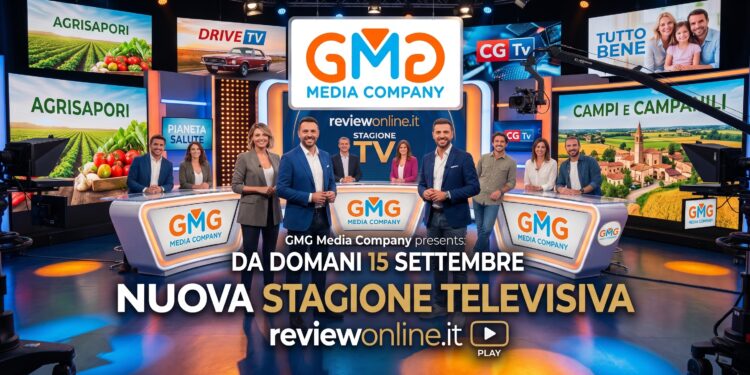 La nuova stagione TV targata GMG Media Company: al via il 15 settembre con un palinsesto d’eccellenza