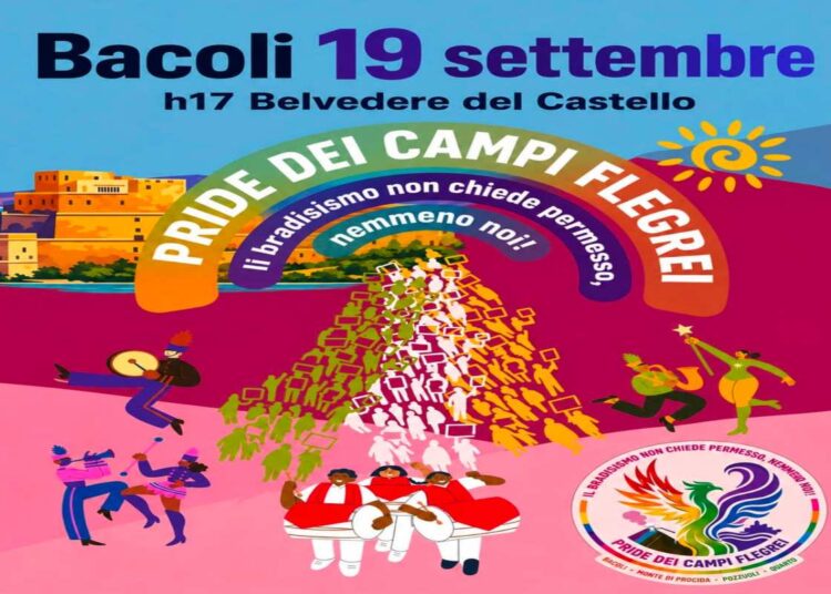 PRIDE dei CAMPI FLEGREI 2026: IL 19 SETTEMBRE IL CORTEO ARRIVA A BACOLI