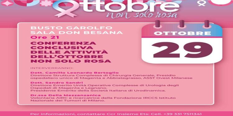 Una conferenza per parlare di prevenzione oncologica con medici e ricercatori a Busto Garolfo il 29 ottobre