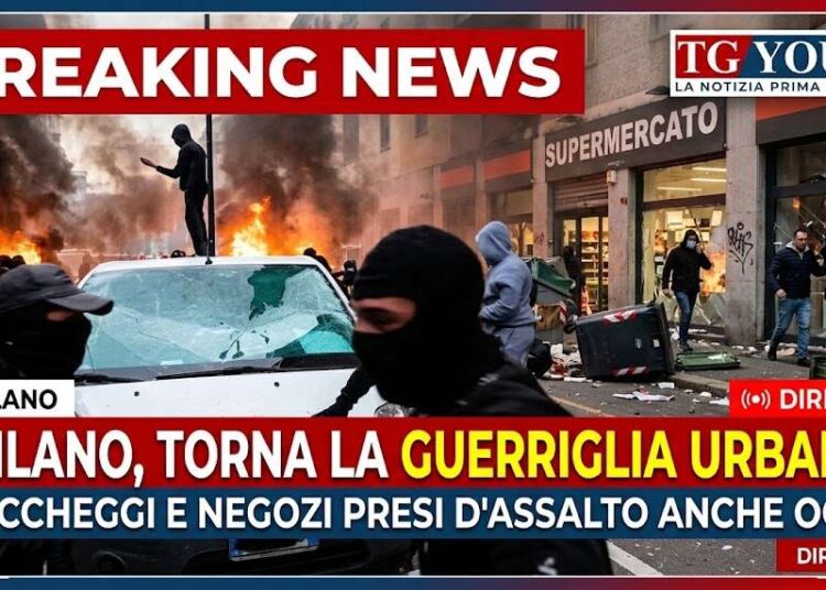 Milano sotto assedio: ancora tensioni e negozi assaltati in centro. Oltre 2mila giovani in zona Duomo