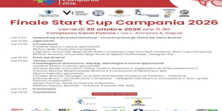 L’Università di Salerno finalista a Start Cup Campania 2026